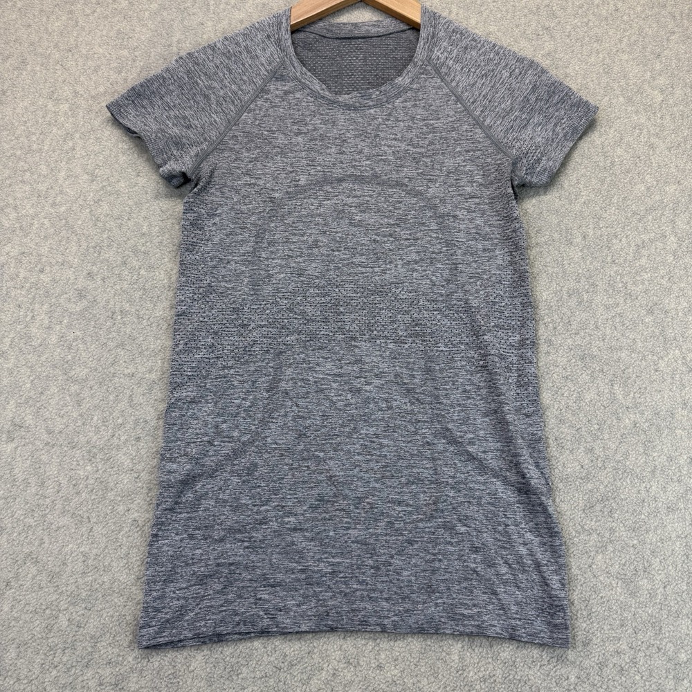 Lululemon Swiftly Tech Short Sleeve Shirt 2.0 Heathered Gray Women's Size 4